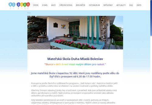 Zobrazit webové stránky MŠ Duha Mladá Boleslav