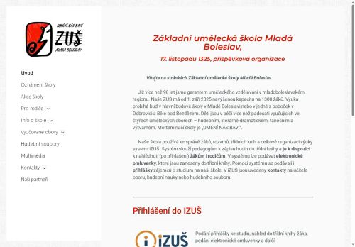 Zobrazit webové stránky Základní umělecká škola Mladá Boleslav