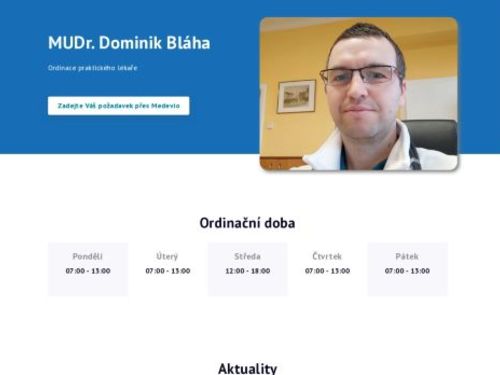 Praktický lékař pro dospělé - MUDr. Dominika Bláha, MUDr. Karolína Lapáčková