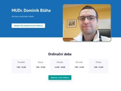 Praktický lékař pro dospělé - MUDr. Dominika Bláha, MUDr. Karolína Lapáčková