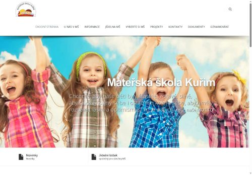 Webové stránky Mateřská škola Kuřim, Zborovská 887, okres Brno-venkov, příspěvková organizace, Kuřim