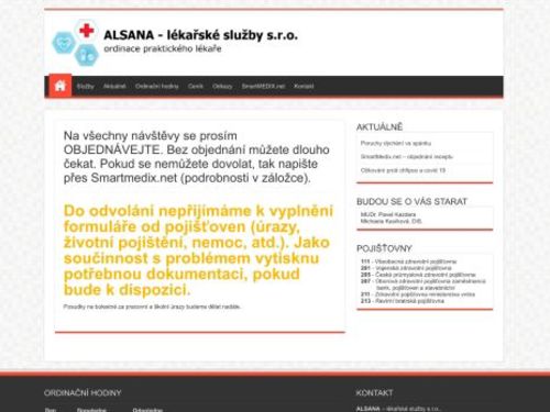 Praktický lékař pro dospělé ALSANA - MUDr. Pavel Kazdera