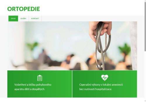Zobrazit webové stránky Ortopedická ambulance - MUDr. Václav Štipčák, Ph.D.