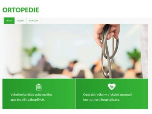 Ortopedická ambulance - MUDr. Václav Štipčák, Ph.D.