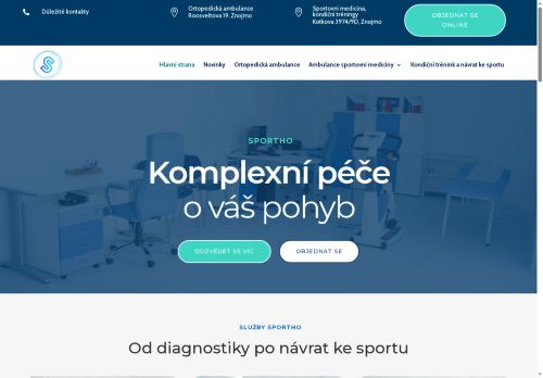Zobrazit webové stránky Ortopedická ambulance Proorto s.r.o. - MUDr. Martin Komzák, Ph.D.