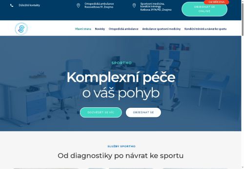 Zobrazit webové stránky Ortopedická ambulance Proorto s.r.o. - MUDr. Martin Komzák, Ph.D.
