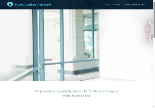 Zobrazit webové stránky Praktický lékař pro dospělé - MUDr. Vladěna Vizingrová