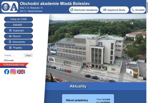 Zobrazit webové stránky Obchodní akademie a Jazyková škola s právem státní jazykové zkoušky