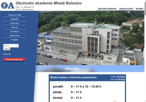 Zobrazit webové stránky Obchodní akademie a Jazyková škola s právem státní jazykové zkoušky