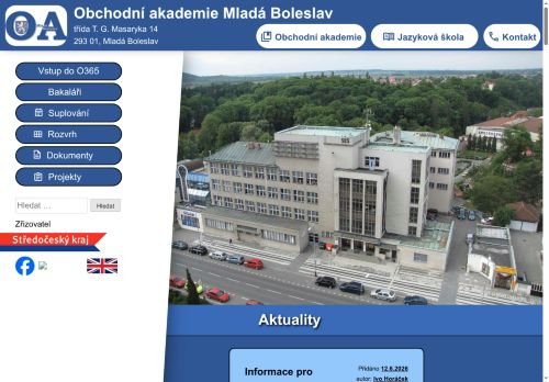 Zobrazit webové stránky Obchodní akademie a Jazyková škola s právem státní jazykové zkoušky
