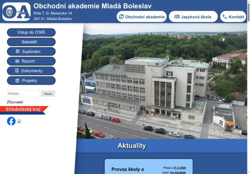 Zobrazit webové stránky Obchodní akademie a Jazyková škola s právem státní jazykové zkoušky