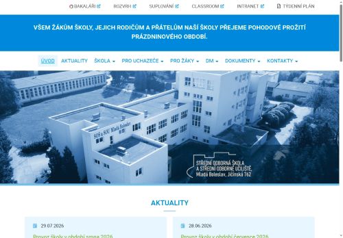 Zobrazit webové stránky Střední odborná škola a Střední odborné učiliště