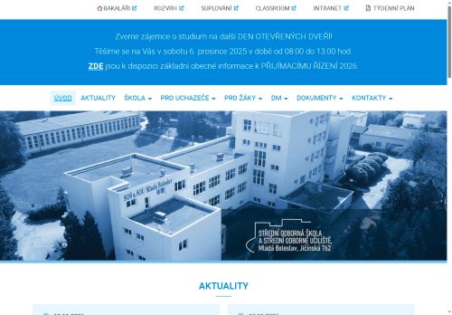 Zobrazit webové stránky Střední odborná škola a Střední odborné učiliště