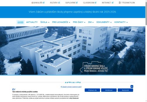 Zobrazit webové stránky Střední odborná škola a Střední odborné učiliště