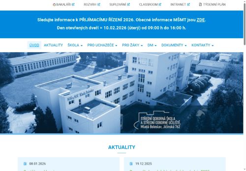 Zobrazit webové stránky Střední odborná škola a Střední odborné učiliště