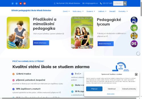 Zobrazit webové stránky Střední pedagogická škola a Střední odborná škola služeb