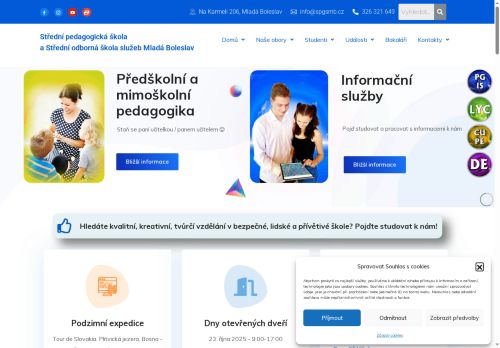 Zobrazit webové stránky Střední pedagogická škola a Střední odborná škola služeb