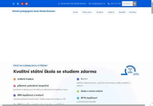 Zobrazit webové stránky Střední pedagogická škola a Střední odborná škola služeb