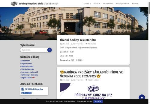 Zobrazit webové stránky Střední průmyslová škola