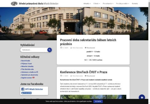 Zobrazit webové stránky Střední průmyslová škola