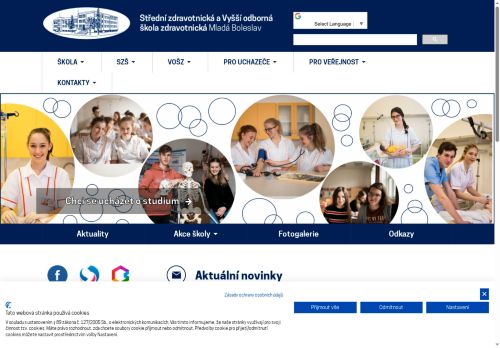 Zobrazit webové stránky Střední zdravotnická škola a Vyšší odborná škola zdravotnická