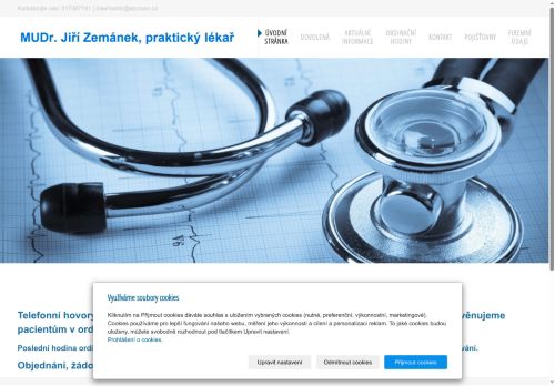 Zobrazit webové stránky Praktický lékař pro dospělé - MUDr. Jiří Zemánek