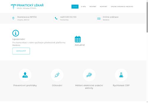Zobrazit webové stránky Praktický lékař pro dospělé - MUDr. Miroslav Štimpl