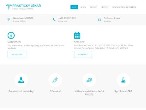 Praktický lékař pro dospělé - MUDr. Miroslav Štimpl