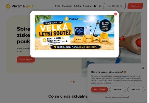 Zobrazit webové stránky Plazma plus s.r.o. - odběrové místo Znojmo
