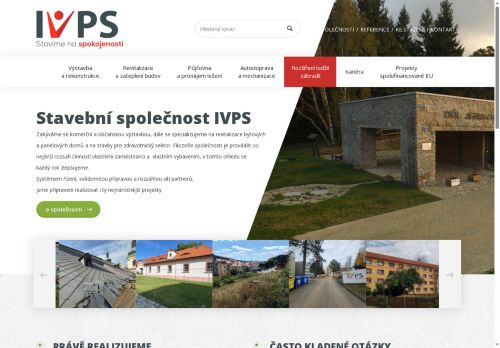 Webové stránky IVPS Group s.r.o., Hostivice