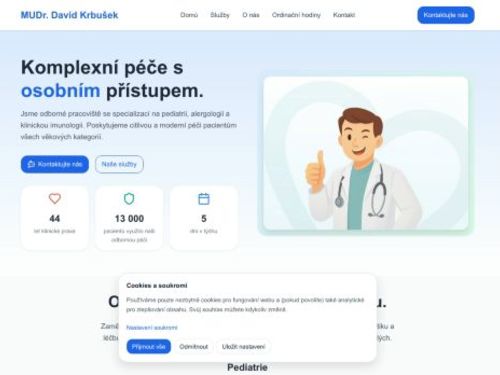 Praktický lékař pro děti a dorost - MUDr. David Krbušek