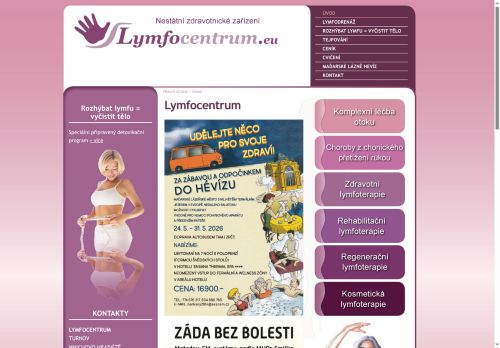 Zobrazit webové stránky Lymfocentrum - Mgr. Kornelie Bartošová