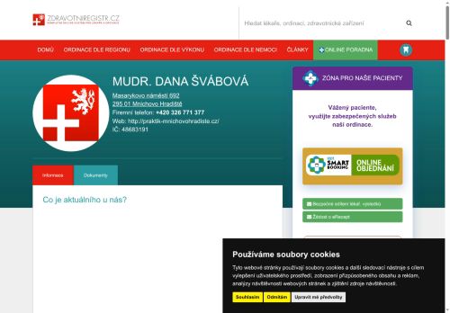 Zobrazit webové stránky Praktický lékař pro dospělé - MUDr. Dana Švábová, MUDr. Jan Šváb