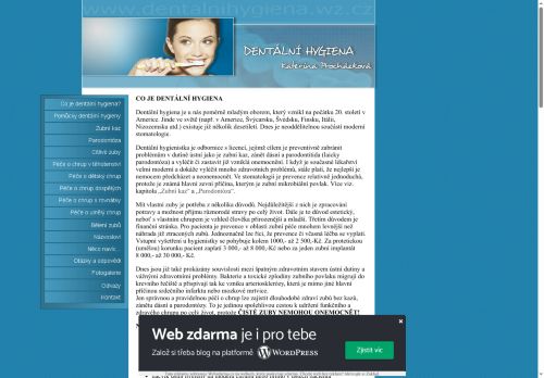 Zobrazit webové stránky Dentální hygiena - Kateřina Šebeňová, DiS.