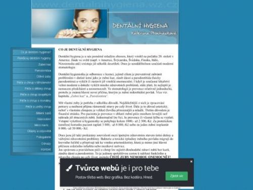 Dentální hygiena - Kateřina Šebeňová, DiS.