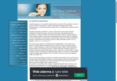Zobrazit webové stránky Dentální hygiena - Kateřina Šebeňová, DiS.