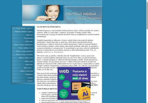 Zobrazit webové stránky Dentální hygiena - Kateřina Šebeňová, DiS.