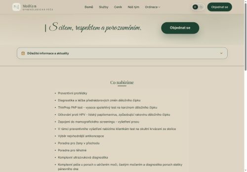 Zobrazit webové stránky Gynekologická ambulance Medgyn - MUDr. Josef Čepelík, MUDr. Lenka Hercíková
