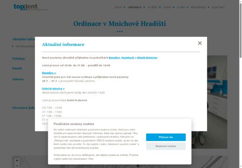 Zobrazit webové stránky Stomatologická ordinace TOPDENT s.r.o. -  MUDr. Oleksandr Hul