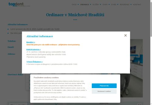 Zobrazit webové stránky Stomatologická ordinace TOPDENT s.r.o. -  MUDr. Oleksandr Hul