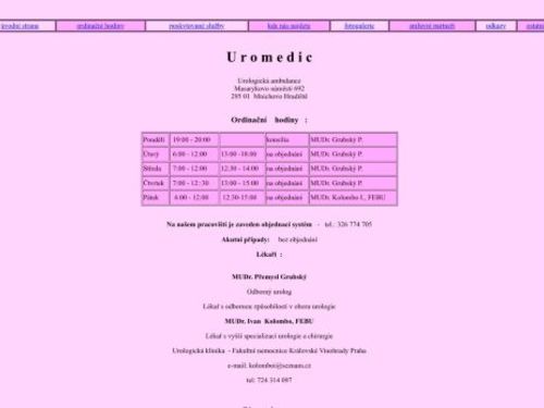 Urologická ambulance Uromedic - MUDr. Přemysl Grubský, MUDr. Ivan  Kolombo, FEBU