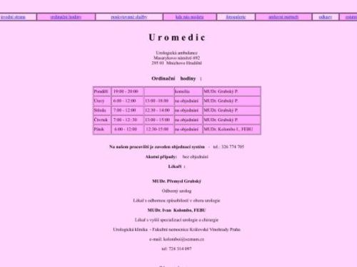 Urologická ambulance Uromedic - MUDr. Přemysl Grubský, MUDr. Ivan  Kolombo, FEBU