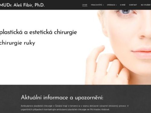 Ambulance plastické chirurgie - MUDr. Aleš Fibír, Ph.D., Poštovní ul.