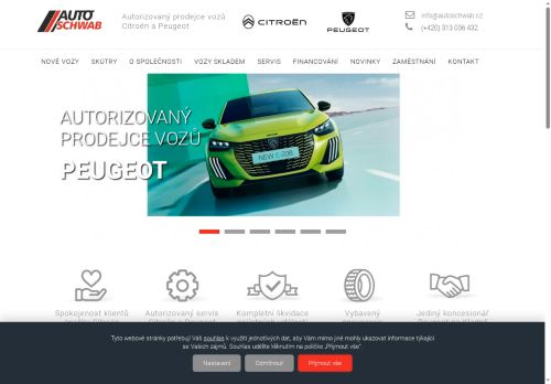 Webové stránky AUTO SCHWAB, s.r.o., Kladno