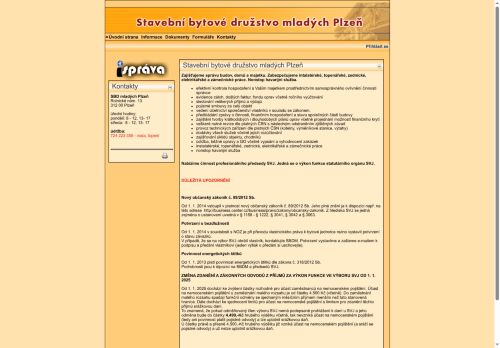 Stavební bytové družstvo mladých Plzeň nabízí práci na pozici Administrativnětechnický/á pracovník/ce v obci Plzeň