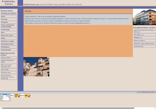 Zobrazit webové stránky Poliklinika Čáslav
