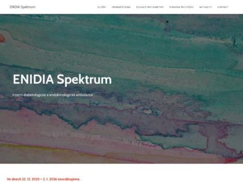 Interní, endokrinologická a diabetologická ambulance ENIDIA Spektrum, s.r.o. - MUDr. Dana Kafková