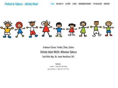 Praktický lékař pro děti a dorost Pediatrie Sýkora - MUDr. Miloslav Sýkora