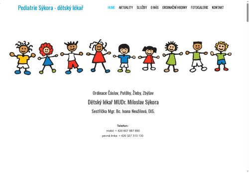 Zobrazit webové stránky Praktický lékař pro děti a dorost Pediatrie Sýkora - MUDr. Miloslav Sýkora