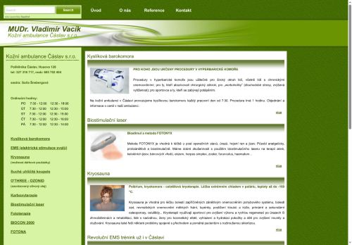 Zobrazit webové stránky Kožní ambulance - MUDr. Vladimír Vacík